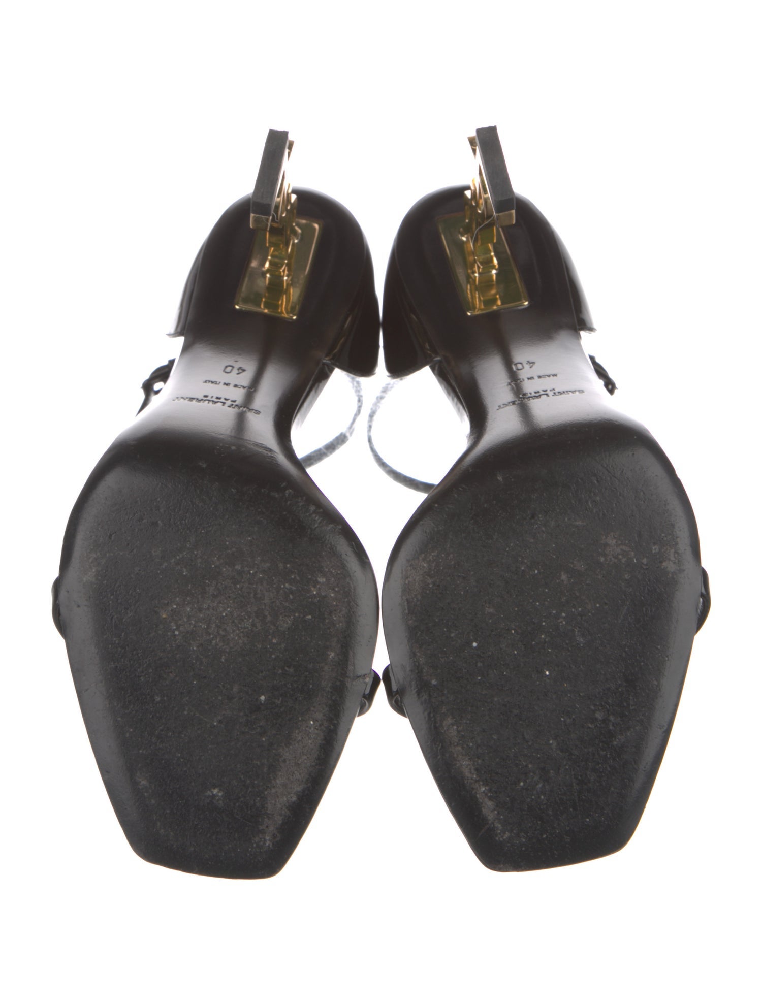 Saint Laurent Patent Leather Sandals